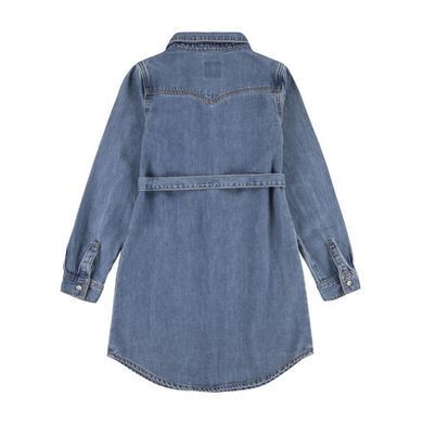Джинсова сукня Levi's для дівчаток у блакитному кольорі. (J350 pvu milestone (140 (10A))
