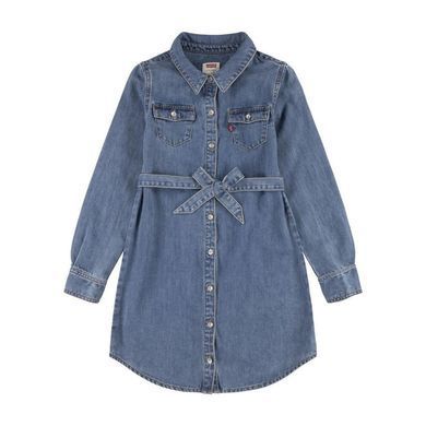Джинсова сукня Levi's для дівчаток у блакитному кольорі. (J350 pvu milestone (140 (10A))