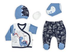 Комплект для хлопчика Maibella Біло-синій (MAI19-204 white-blue (0-3 months 45-62 см)