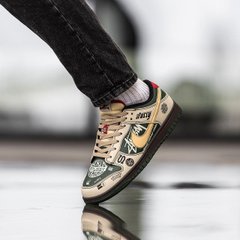 Кросівки Nike SB Dunk Low x Stussy 572 green чоловічі Nike Бежево-зелений (A3166-2 green (46 (29 см))