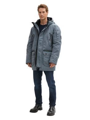 Зимняя куртка Парка мужская Tom Tailor Серо-голубой (1039772 grey-blue XL)