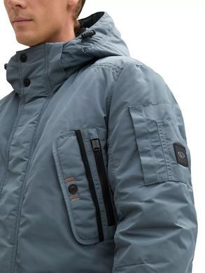 Зимняя куртка Парка мужская Tom Tailor Серо-голубой (1039772 grey-blue XL)