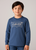 Лонгслив Levis для детей из органического хлопка с логотипом Синий (184 pvu blue (92 (2A))