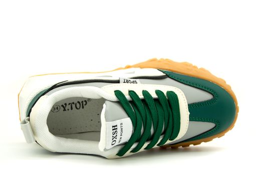 Кросівки для хлопчика Y.Top Сіро-Зелений (JY3313-28 grey-green (﻿32 (19,5 см))