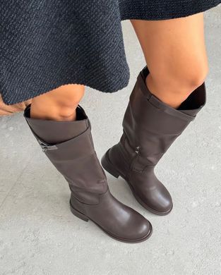 Зимние сапоги, жокейки женские Meideli Коричневый (A92 brown (36 (23,5 см))