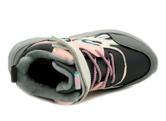 Черевики для дівчинки Alemy kids Рожевий із сірим (XXD5221E pink-grey (34 (21 см))