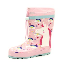 Резинові чоботи для дівчинки KIMBO Рожевий (Y750-2 pink (35 (23 cм))