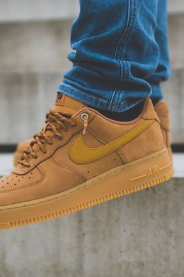 Кросівки Nike Air Force 1 Low Flax унісекс No brend Коричневий (cj9179-200 camel (36 (23 см))