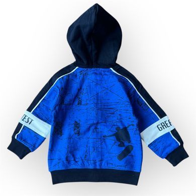 Худи с капюшоном на микрофлисе для мальчика Piazza Italia Синий (PIT1501 148 blue (12-18 мес (82 см))
