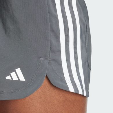 Шорти Adidas PACER TRAINING 3-STRIPES WOVEN HIGH-RISE жіночі Сірий (GM2950 grey LPP (XS (EUR 34))