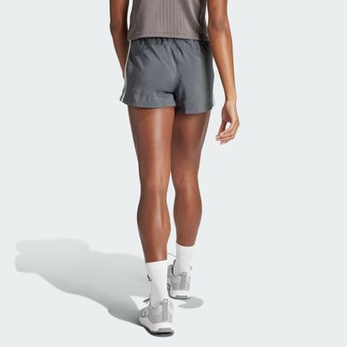 Шорти Adidas PACER TRAINING 3-STRIPES WOVEN HIGH-RISE жіночі Сірий (GM2950 grey LPP (XS (EUR 34))