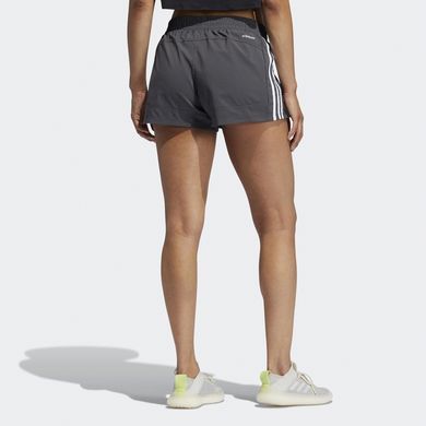 Шорти Adidas PACER TRAINING 3-STRIPES WOVEN HIGH-RISE жіночі Сірий (GM2950 grey LPP (XS (EUR 34))