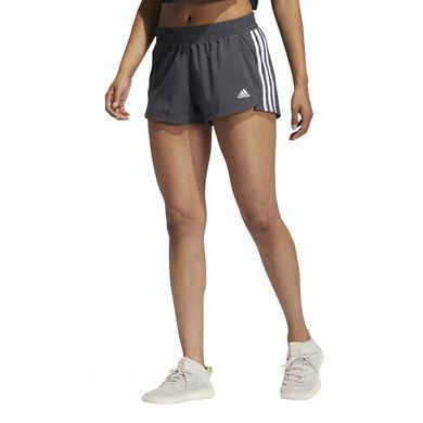 Шорти Adidas PACER TRAINING 3-STRIPES WOVEN HIGH-RISE жіночі Сірий (GM2950 grey LPP (XS (EUR 34))