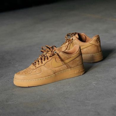 Кросівки Nike Air Force 1 Low Flax унісекс No brend Коричневий (cj9179-200 camel (36 (23 см))
