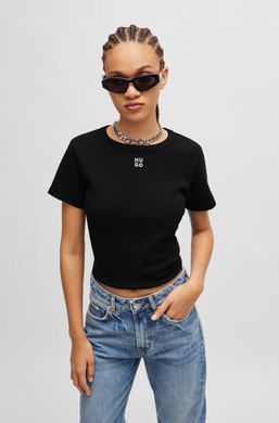 Футболка HUGO Женская Slim fit Черный (2643914-03 black lav25 (XXL)