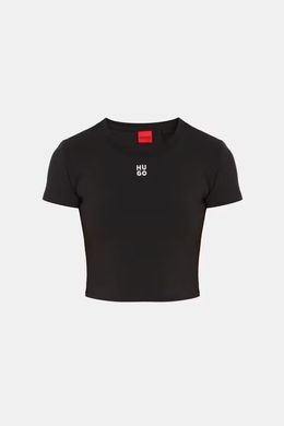 Футболка HUGO Женская Slim fit Черный (2643914-03 black lav25 (XXL)