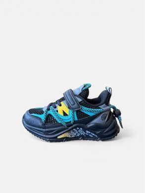 Текстильные кроссовки Bessky для мальчика Черный 27 (17,5 см) (B718 black-blue)