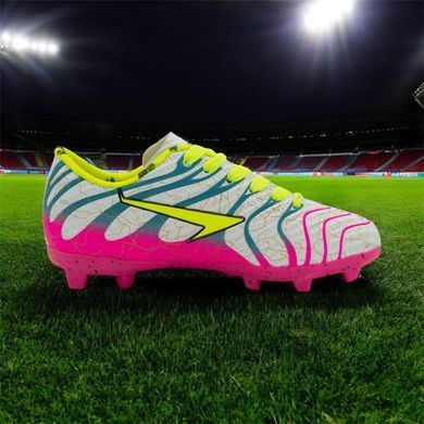 Бутсы для детей by Soccer's Белый с розовыми вставками (KRA024J white-pink (36 (23 см))