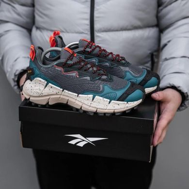 Кросівки Reebok Zig Kinetica 2 Edge Black Midnight Pine чоловічі No brend Сіро-синій (h00115 grey-blue (41 (26,5 см))