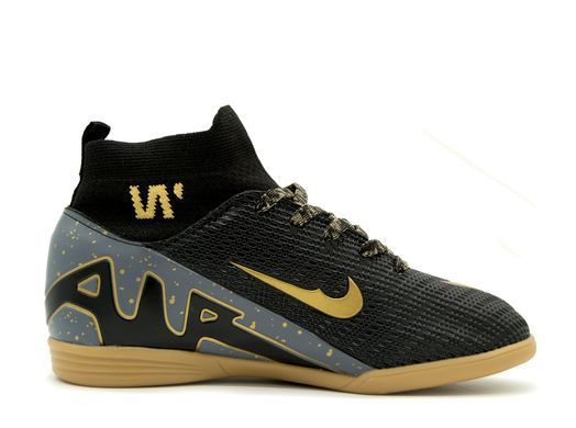 Футзалки з манжетом для дітей Walked Чорно-золотистий (SALW323J black-gold (36 (23,5 см))