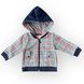 Худи с капюшоном на микрофлисе для мальчика Piazza Italia Бело-синий (PIT1501 149 white-blue (3-6 мес (62 см))