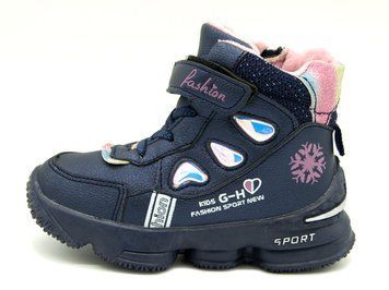 Черевики для дівчаток Alemy Kids Темно-синій (HYL2831C d-blue (32 (20 см))