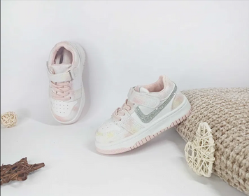 Кроссовки для девочки Леопард Бело-розовый (AB17 white-pink (26 (15,5 см))