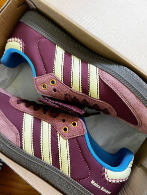 Кроссовки женские ADIDAS SAMBA PONY TONAL WALES BONNER CORE BORDO Бордовый (IE0578 bordo (41 1/3 (26 см))