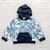 Легкий худи в принт для детей Shein Бело-синий (t085 white-blue (100 см)