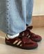 Кроссовки женские ADIDAS SAMBA PONY TONAL WALES BONNER CORE BORDO Бордовый (IE0578 bordo (37 1/3 (23 см))