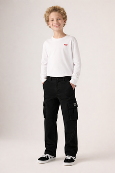 Брюки Карго Levi's для мальчика Черный 128 см (8 лет) (211 pvu black)