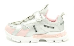 Кросівки для дівчаток С.Луч Рожево-сріблястий (L359 pink-silver (37 (23,5 см))