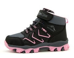 Термо черевики для дівчинки Tom Kids Чорно-рожевий (TK532 black-pink (35 (22 см))