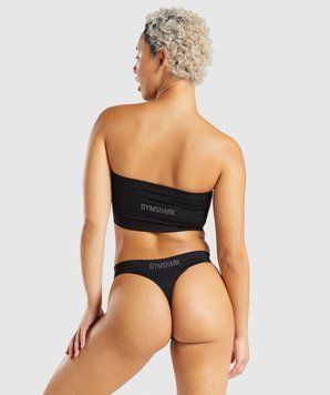Кроп-топ жіночий Gymshark Чорний (GLUW4528-BK black (S (36))
