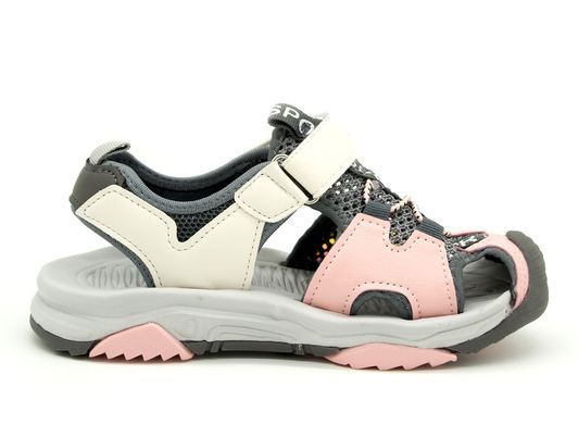 Босоножки для девочки EeBb Серый с розовым (041-3 grey-pink (37 (24 см))