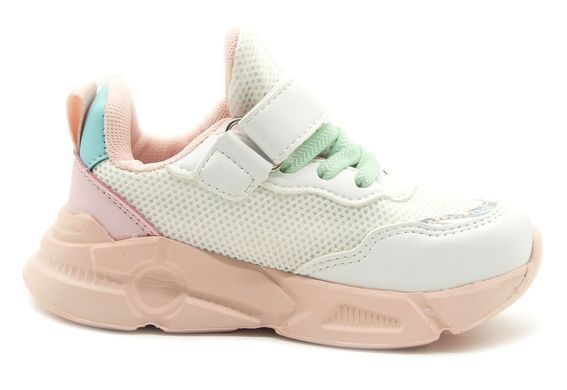 Кроссовки для девочки KIMBO Бело-розовый (YF712-2C white-pink (27 (16,5 см))