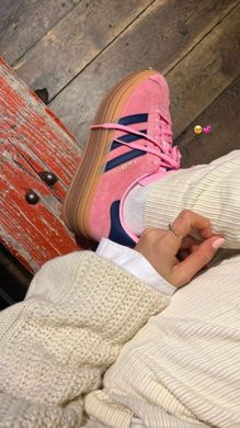 Кеды Adidas W Gazelle Bold женские Adidas Розовый (B1627 pink (36 (23 см))