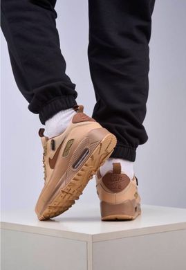 Кроссовки Nike Air Max 90 Сordura Surplus No brand Унисекс Коричневый 36 (23,5 см) (b838-5 brown)