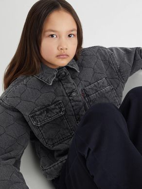 Джинсова куртка Levi's для дівчинки Темно-сірий (097 pvu d-grey (128 (8A))