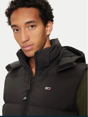Пухова безрукавка Tommy Jeans чоловіча Tommy Jeans Чорна (DMODM20465 black lav25 (XL)