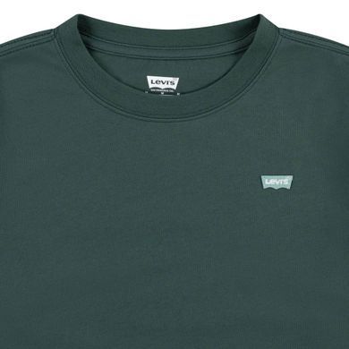 Лонгслив для мальчика Levis зеленого цвета с логотипом (706 pvu green (92 (2A))