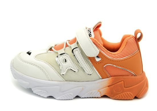 Кроссовки для девочек BBT Kids Белый Оранжевый (H5217-1 white-orange (32 (19,5 см))