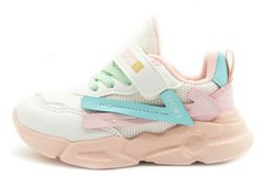 Кросівки для дівчинки KIMBO Біло-Рожевий (YF712-2C white-pink (28 (17 см))