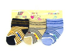 Комплект шкарпеток для хлопчика Lion Різнокольорові (PM 2017-8 brown-blue-yell (0-12 місяців)