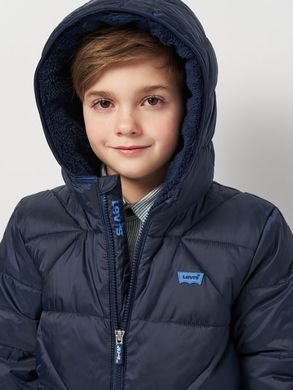Демісезонна стьобана куртка для хлопчика Levi's Lvb Sherpa Lined Puffer Jkt Синій (257 pvu blue (92 (2A))