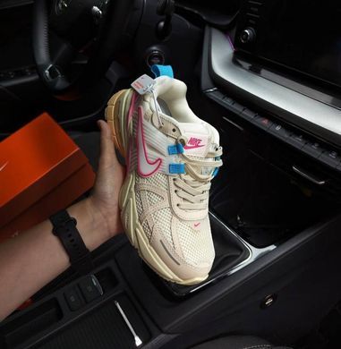 Кросівки Nike V2K Runtekk Beige Pink Blue жіночі No brend Бежевий (fdo0736 beige (37,5 (23,5 см))