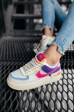 Кросівки Nike Air Force 1 Shadow жіночі No brend Різнокольоровий (b249-4 colors (36 (23 см))