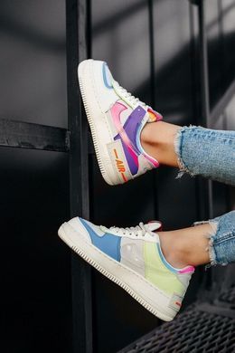Кросівки Nike Air Force 1 Shadow жіночі No brend Різнокольоровий (b249-4 colors (36 (23 см))