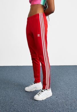 Спортивні штани Adidas Originals SST у великих розмірах жіночі Червоний (HD2105 red LPP (XL)