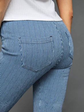 Джинси/легінси літні, легкі у смужку жіночі Calzedonia Синій (modp0474 blue (S (36))